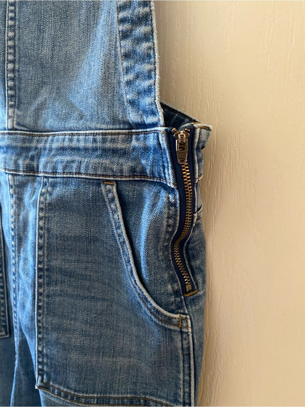 MADEWELL Skinny Overalls Drop Hem in Indigo Wash - M - Picture 12 of 15